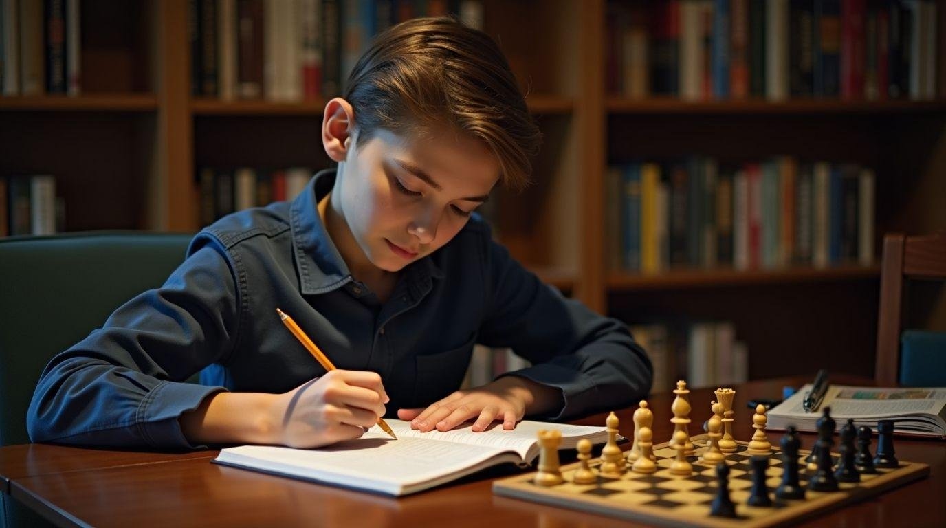 Student performing better in school due to chess focus