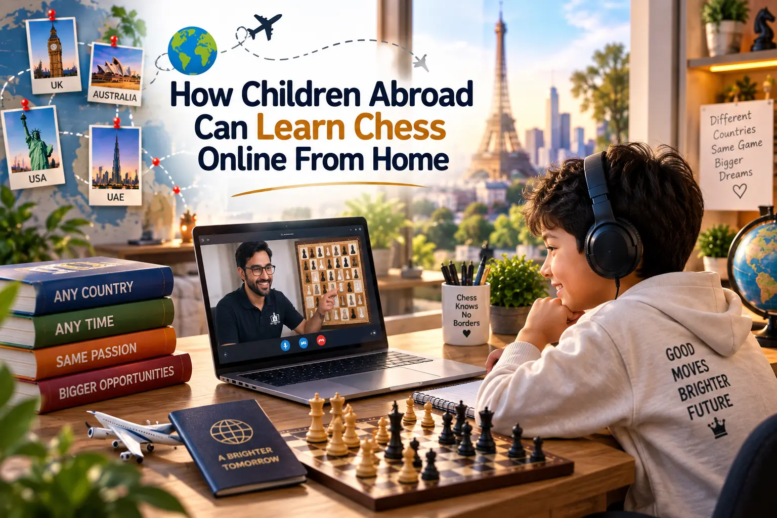 Learn Chess Online From Home with live online chess coaching for a child